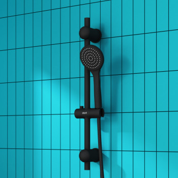 Душевой комплект, черный