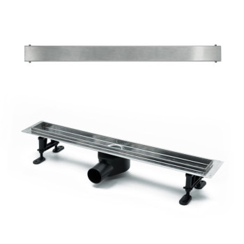 Душевой лоток (двухсторонняя решетка) TIMO Drain Protect DP20900-PG20900, сатин