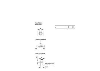 Душевой трап Vitra Square 15x15 см, вертикальный, хром