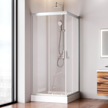 Душевой уголок, 90х90 см, без поддона
