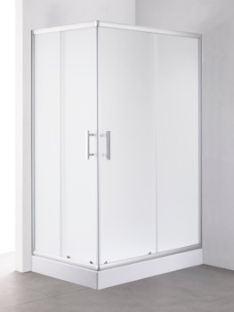 Душевой уголок с поддонном OLIVE S MINO прямоугольный матовое стекло 120х80х192.5, хром