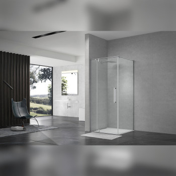 Душевой уголок Terminus Альба квадрат 90х90х220, хром