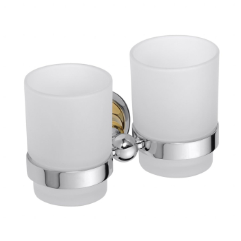 Двойной держатель зубных щеток, стаканы