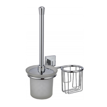 Ершик с держателем освежителя Savol S-L09594, хром