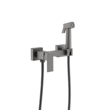 Гигиенический душ со смесителем BELZ B55806-3, оружейная сталь