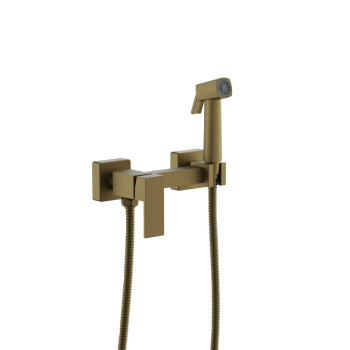 Гигиенический душ со смесителем BELZ B55806-5, брашированное золото