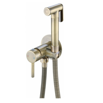 Гигиенический душ со смесителем Haiba HB5511-4, бронза