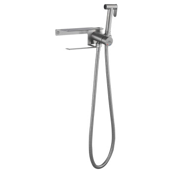 Гигиенический душ со смесителем и держателем туалетной бумаги FASHUN A57703, сатин