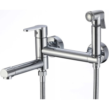 Гигиенический душ со смесителем и изливом Savol S-FXQ010, хром