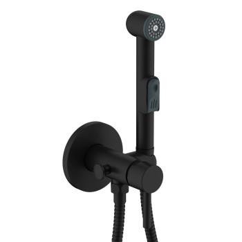 Гигиенический душ со смесителем Olive s BALEAR 13141BLB, черный