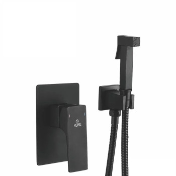 Гигиенический душ со смесителем Rose R1005H, черный