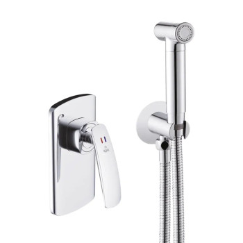 Гигиенический душ со смесителем Rose R1105, хром