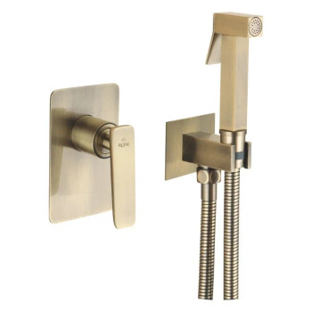 Гигиенический душ со смесителем Rose R1605Q, бронза