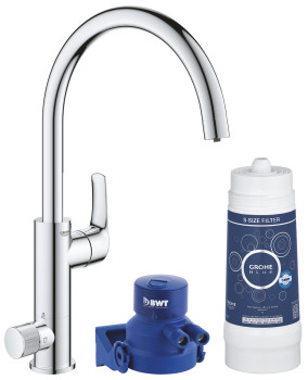 Grohe 119708 Blue Pure Смеситель для кухни, ∩ излив, + фильтр