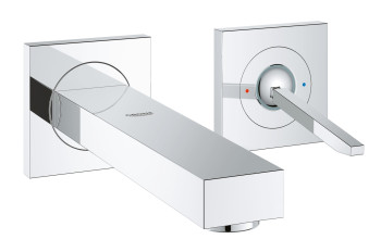Grohe 19 997 000 Eurocube Joy Смеситель для раковины 170 мм, настен., (внеш. монт. часть),EcoJoy