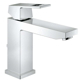 Grohe 23 445 000 Eurocube Смеситель для раковины 109 мм, со сливным гарнитуром, EcoJoy