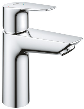 Grohe 23 759 001 BauEdge Смеситель для раковины 108 мм, со сливным гарнитуром, CoolStart, 5,7 л/мин