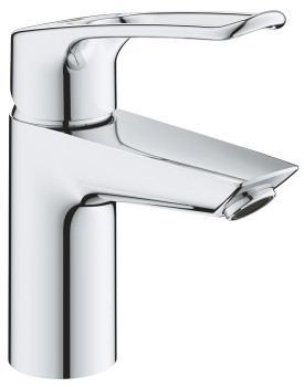 Grohe 23 980 003 Eurosmart Смеситель для раковины 95 мм, PushOpen, Петля, 9 л/мин