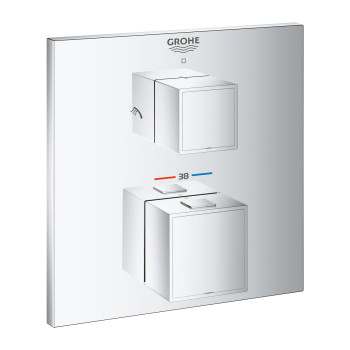 Grohe 24 154 000 Grohtherm Cube Термостат для 2х потребителей (внешняя монтажная часть)
