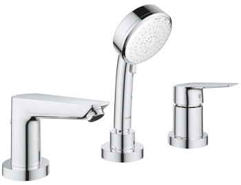 Grohe 25 117 10A BauEdge Смеситель на борт ванны, на 3 отв., Комплект