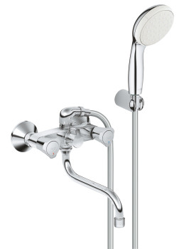 Grohe 26 790 10A Costa L Смеситель для ванны L=300 мм, с душевым гарнитуром, резина