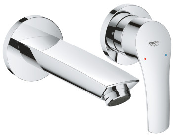 Grohe 29 337 003 Eurosmart 2021 Смеситель для раковины 171 мм, настен, на 2 отв. (внеш. монт. часть)
