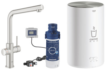 Grohe 30 327 DC1 GROHE Red Duo Смеситель для кухни 336 мм и бойлер M + фильтр S -Size