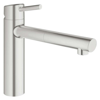 Grohe 31 129 DC1 Concetto Смеситель для кухни 112 мм, выдвижной Г излив