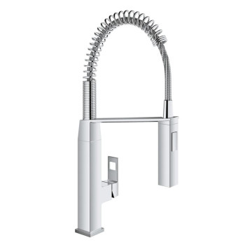 Grohe 31 395 000 Eurocube Смеситель для кухни 158 мм, выдвижной излив