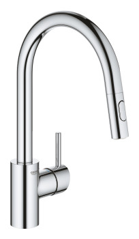 Grohe 31 483 002 Concetto Смеситель для кухни 188 мм, выдвижной ∩ излив, 2 режима