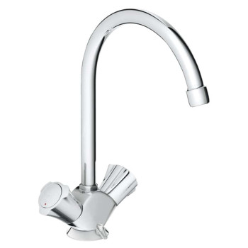 Grohe 31 812 001 Costa L Смеситель для кухни 192 мм, цепочка, ∩ излив, резина