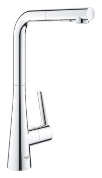 Grohe 32 553 002 Zedra Смеситель для кухни 347 мм, выдвижной Г излив, 2 режима