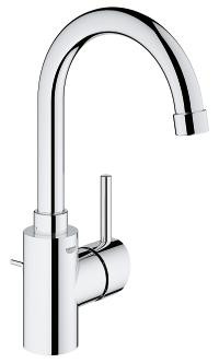 Grohe 32 629 002 Concetto Смеситель для раковины 202 мм, со сливным гарнитуром, ∩ излив