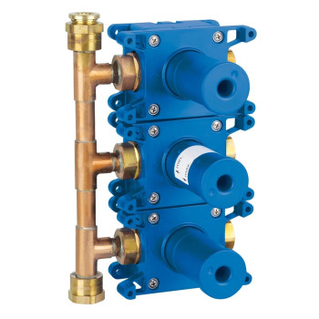 Grohe 35 031 000 Rapido C Встраиваемый вентиль на три выхода для 27 625 000