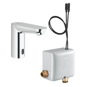 Grohe 36 384 000 Euroeco Cosmopolitan E Инфракрасная электроника для раковины без смеш.+Powerbox