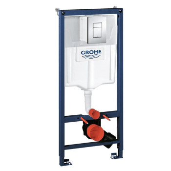 Grohe 38 772 001 Rapid SL 3в1, для подвесного унитаза, Набор (панель+рама+уголки) П хром