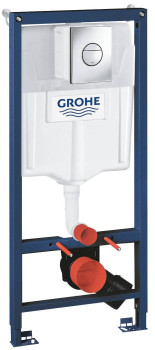 Grohe 38 860 000 Rapid SL 3в1 для подвесного унитаза, Набор (панель Nova Cosmo+рама+уголки) хром