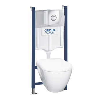 Grohe 38 950 000 Solido 4 в 1,с подв. унитазом, сиденьем с крышкой SoftClose, панель NovaCosmo