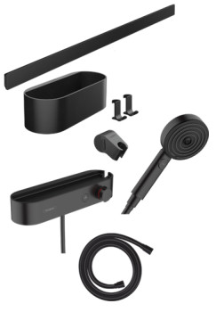 HG 24 250 670 WallStoris Набор для комплектации душа с термостатом + сист. хранения