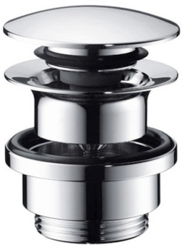 HG 50 100 250 Донный клапан Push-Open 1¼", для раковин с переливом и биде