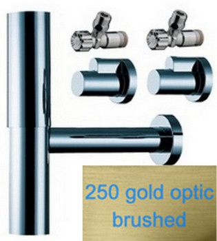 HG 52 120 250 Flowstar Набор сифон 52 110 000 + 2 угл. вентиля ½"-⅜" с декоративными накладками