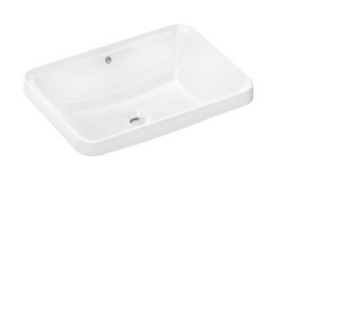 HG 60 158 450 Xuniva Q Раковина встраиваемая 550х400 с переливом, белый