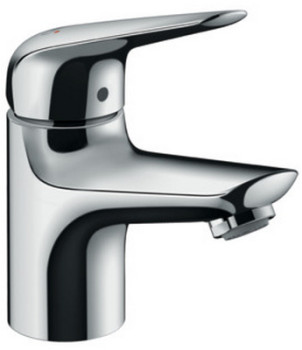HG 71 024 000 Novus Смеситель для раковины 67 мм, LowFlow, со сливным гарн. Push-Open, 3,5 л/мин