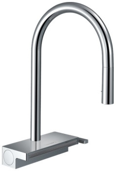 HG 73 831 000 Aquno Select M81 Смеситель для кухни 165 мм, 3 реж., выдвижной ∩ излив, sBox