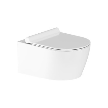 Инсталляция ErgoFit с подвесным унитазом без ободка с сиденьем микролифт и клавишей