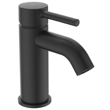 IS BC268XG Ceraline Смеситель для раковины 76 мм, гладкий, HWTC, silk black черный матовый, 5 л/мин