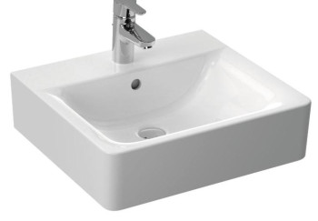 IS E788401 Connect Cube Раковина 500х460 мм, с отв. под смеситель, с отв. перелива, без крепежа