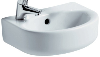 IS E791401 Connect Arc Раковина 350х260 мм. отв. под смеситель слева, с отв. перелива