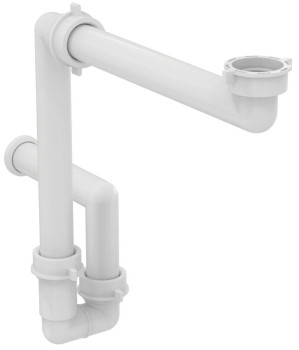 IS EE2303396 Сифон Space Saving для умывальника, сберегающий пространство, белый, пластиков
