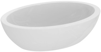 IS K078401 Strada Раковина настольная, овал 600х420х160 мм, без отв. под смес., без отв. перелива